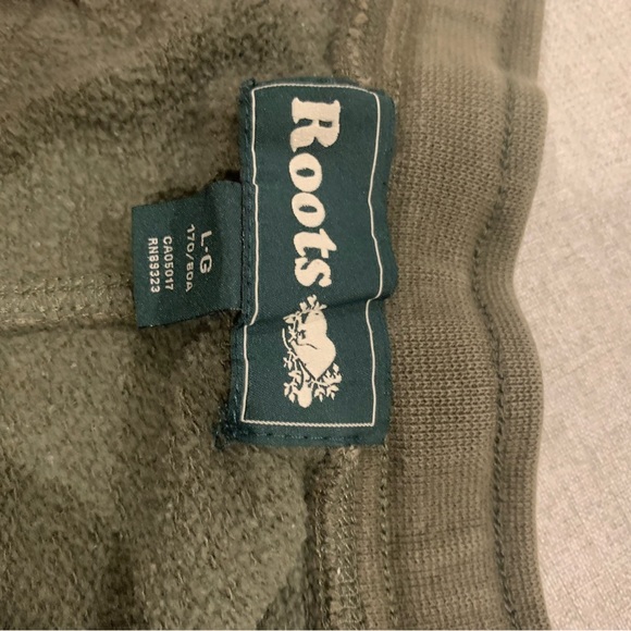 Roots jogger style sweat pants green - Picture 3 of 4